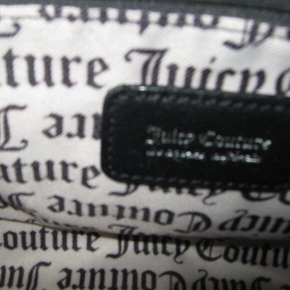 NWT Juicy Couture Licorice Black Fame Satchel Crossbody - Picture 5 of 13